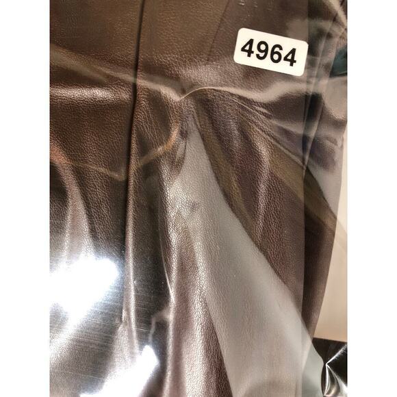 Vero Moda VMLANA HR Leggings Faux Leather High Rise Trousers Pants Brown NWT XS - Picture 9 of 9